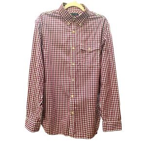 Banana Republic 100% cotton plaid button down shirt SIZE M 15 15-1/2